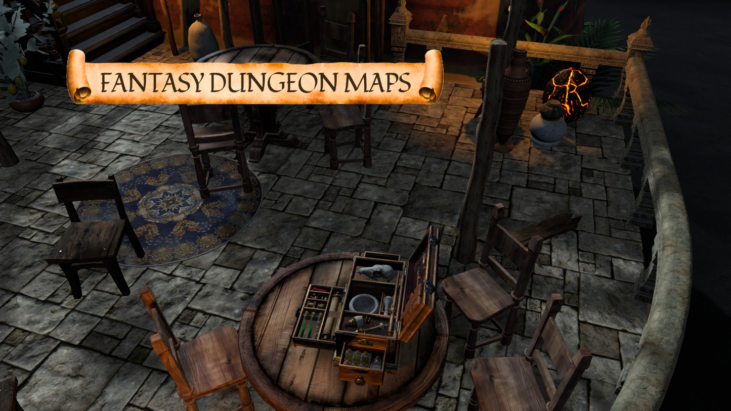 A Haven of Secrets and Shadows - Fantasy Battle Map for DnD & TTRPGs