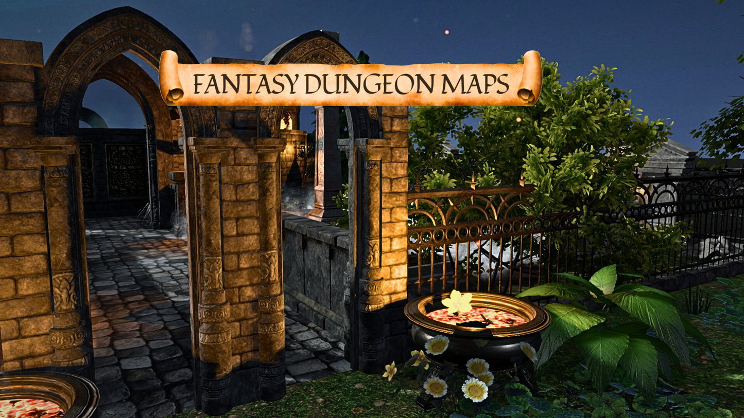 Cemetery of the Forgotten - Fantasy Battle Map for DnD & TTRPGs