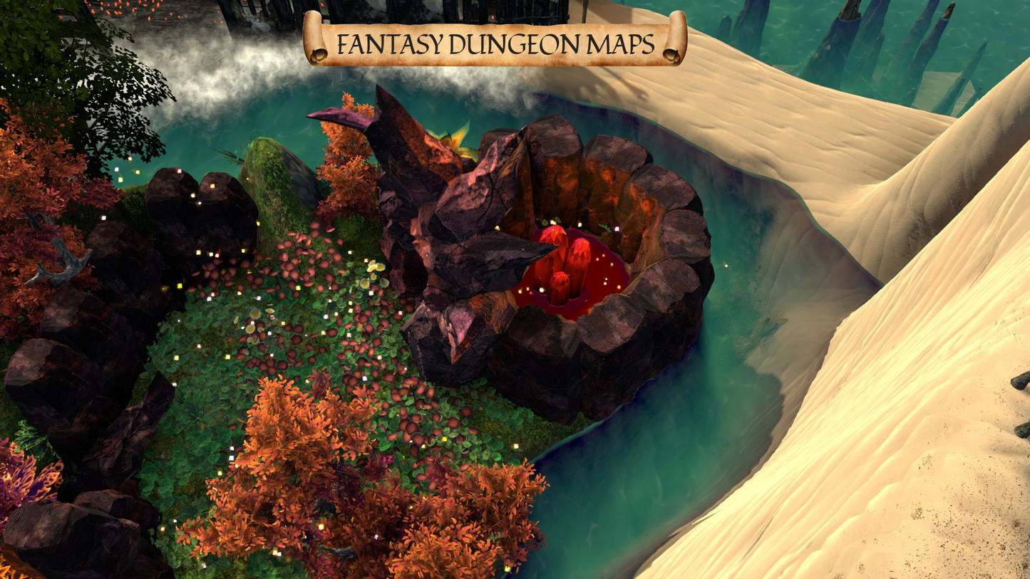 Feyblood Wilds – Fantasy DnD Battle Map | Multi-Biome TTRPG Digital Download
