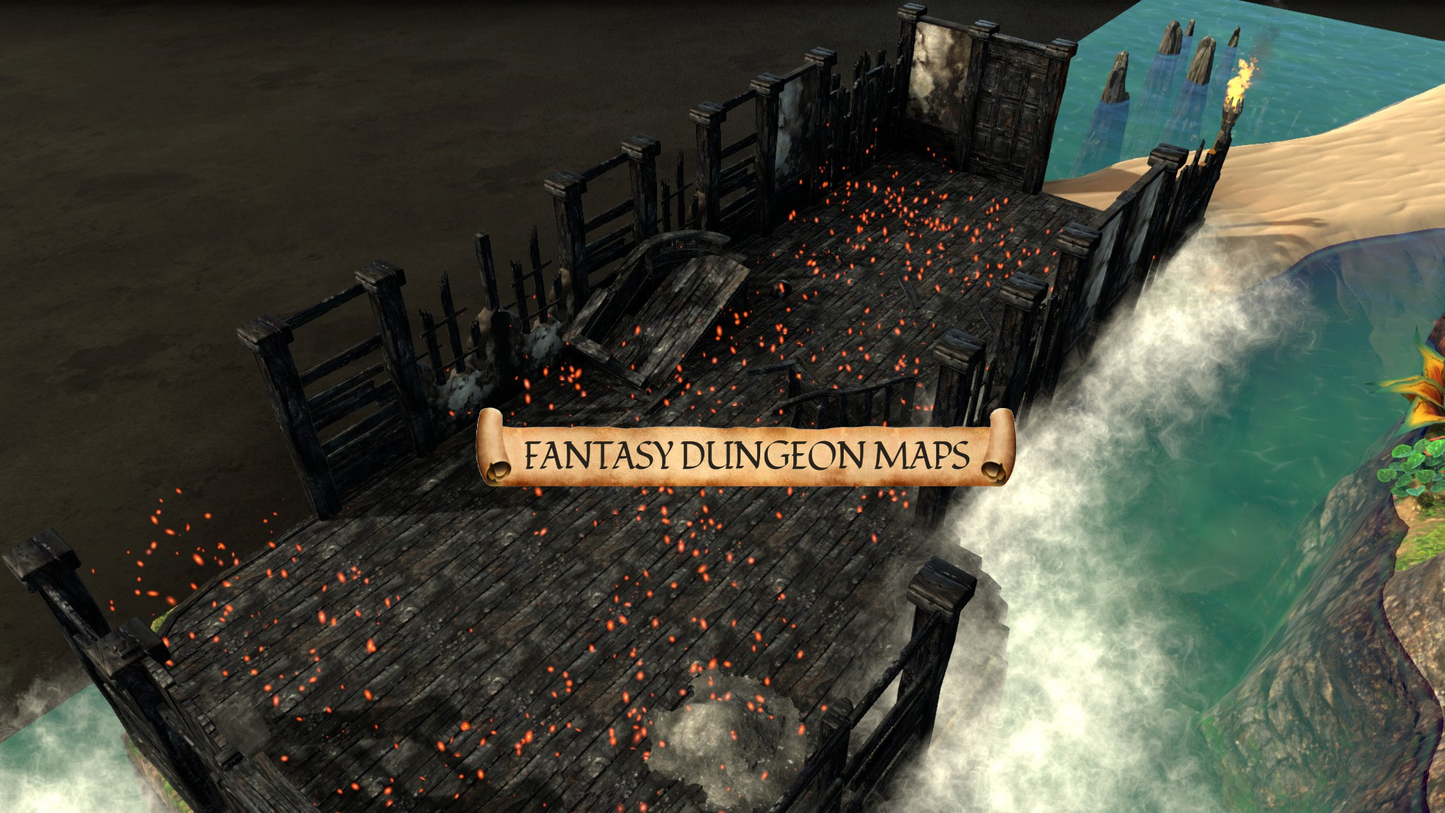 Feyblood Wilds – Fantasy DnD Battle Map | Multi-Biome TTRPG Digital Download
