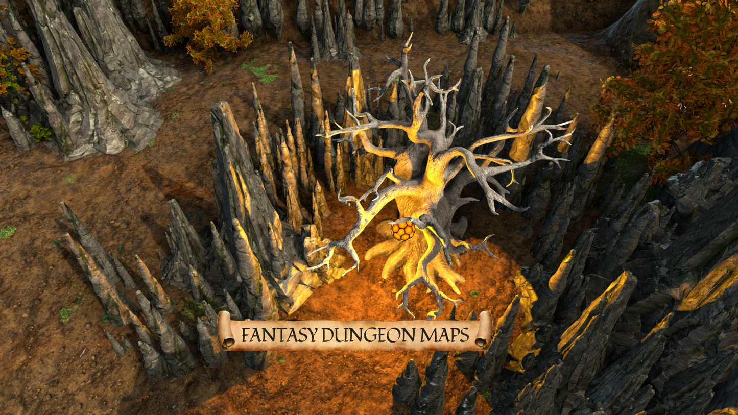Feyblood Wilds – Fantasy DnD Battle Map | Multi-Biome TTRPG Digital Download