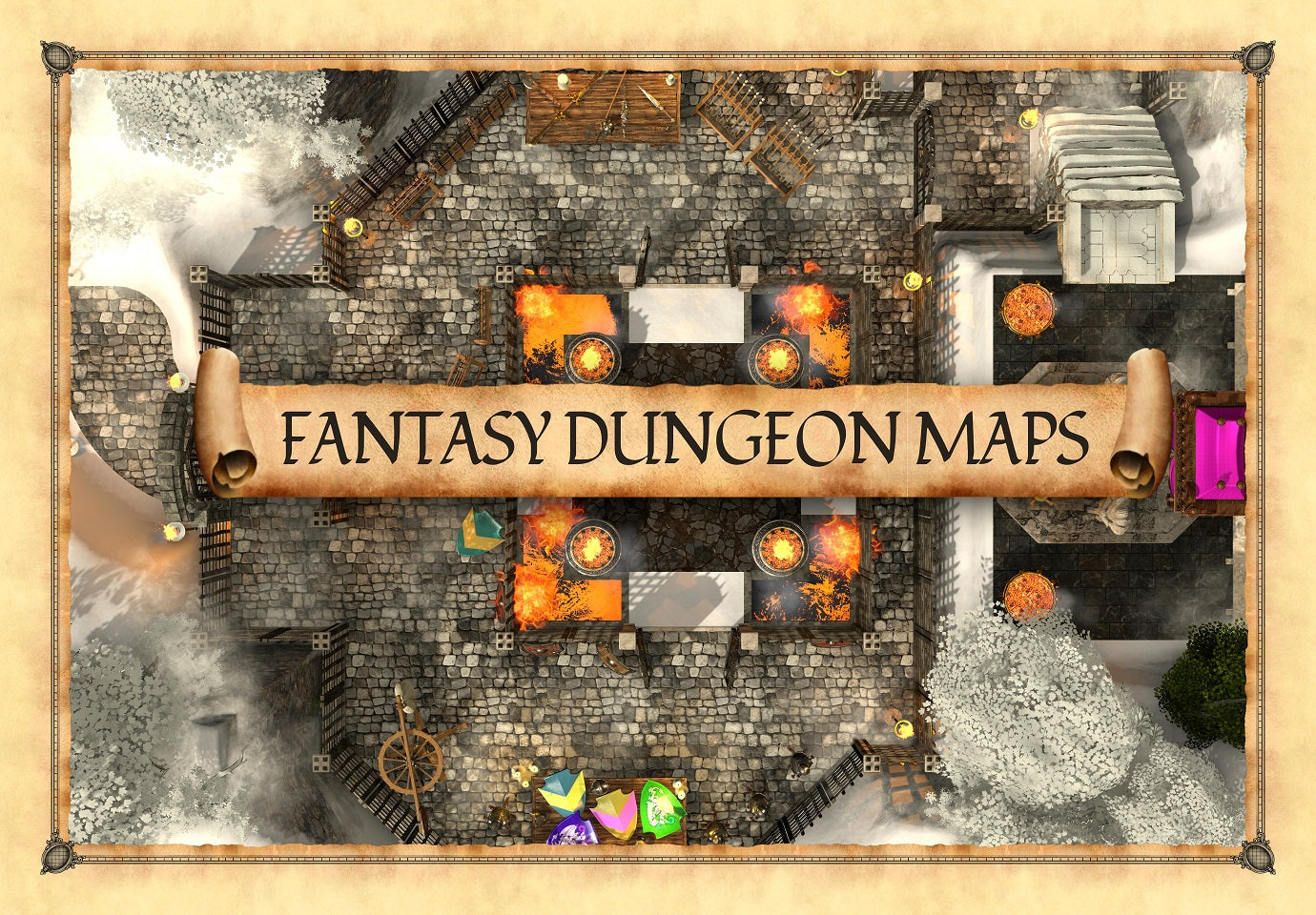 Skybound Arena - Fantasy Battle Map for DnD & TTRPGs