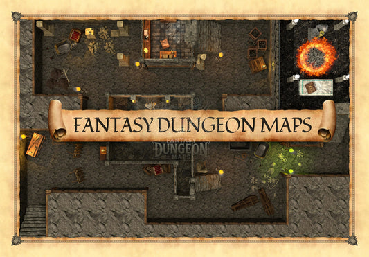 The Forsaken Mine - Fantasy Battle Map for DnD & TTRPGs