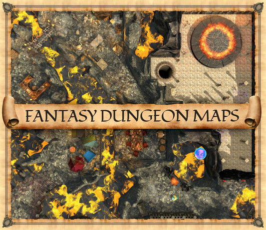 Hellfire The Hell’s Crossing - Fantasy Battle Map for DnD & TTRPGs