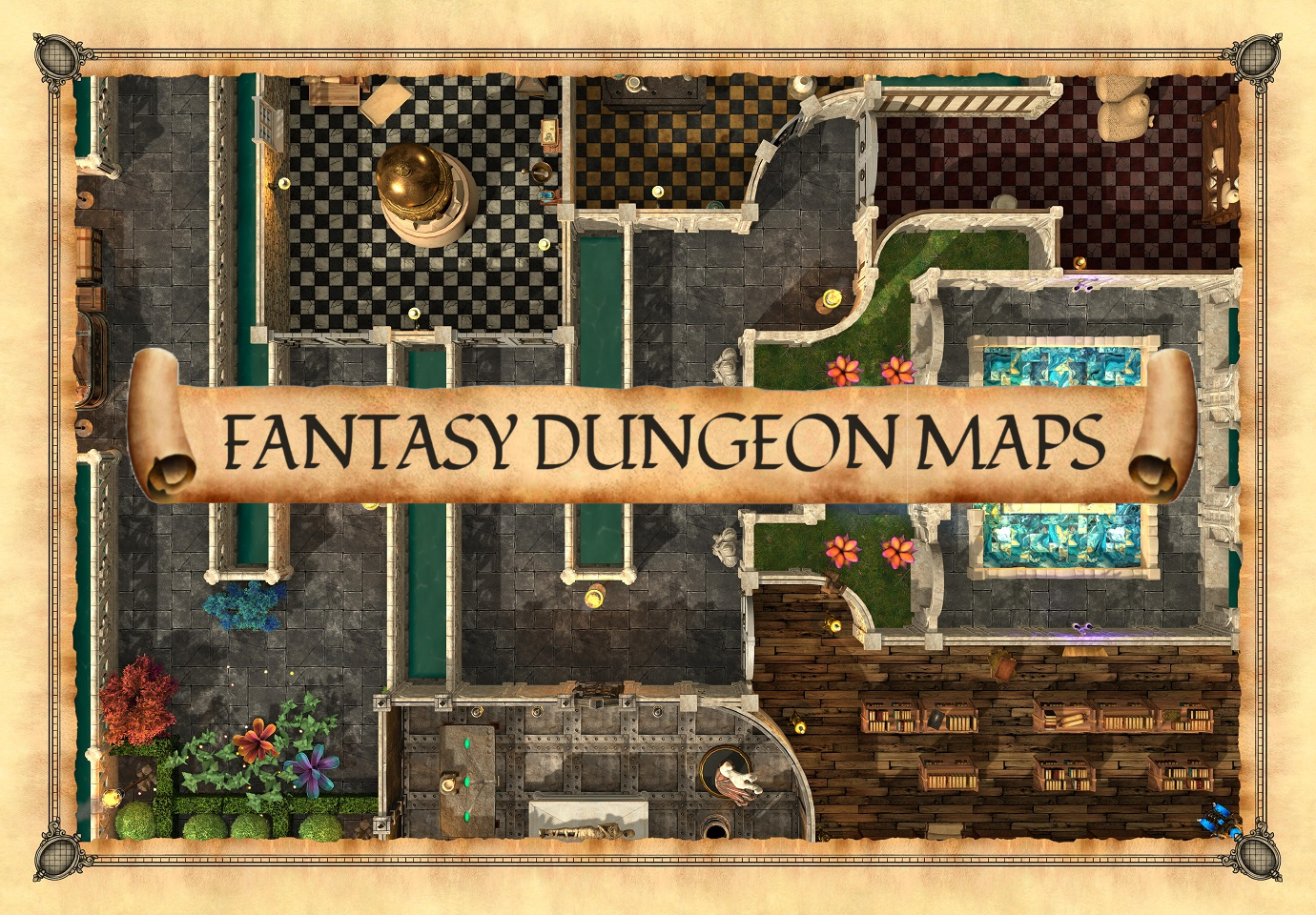 The Alchemist Academy - Fantasy Battle Map for DnD & TTRPGs