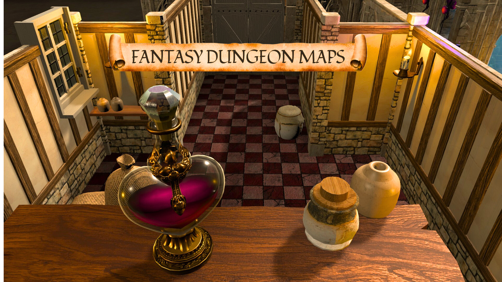 The Alchemist Academy - Fantasy Battle Map for DnD & TTRPGs
