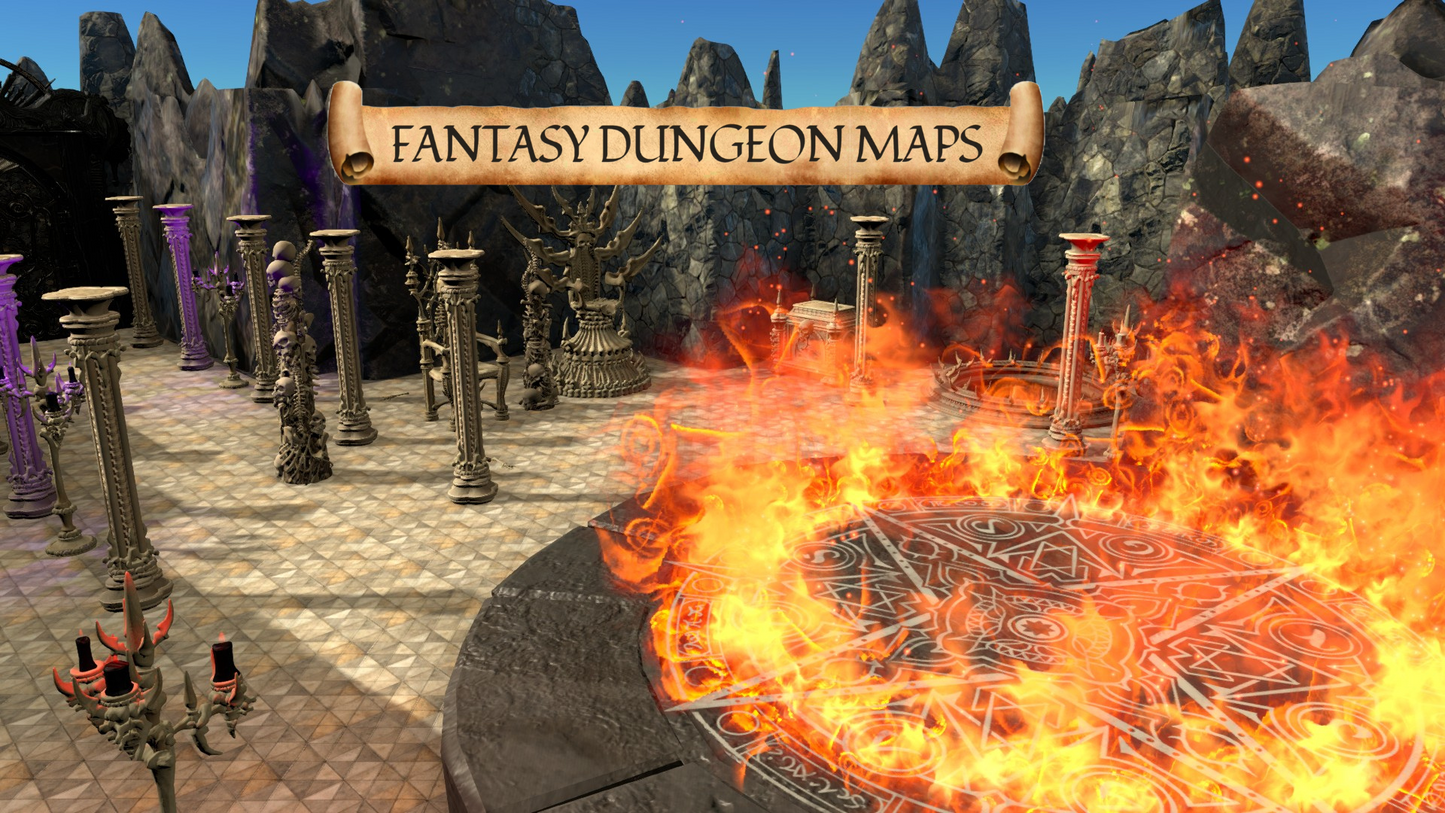 Hellfire The Hell’s Crossing - Fantasy Battle Map for DnD & TTRPGs