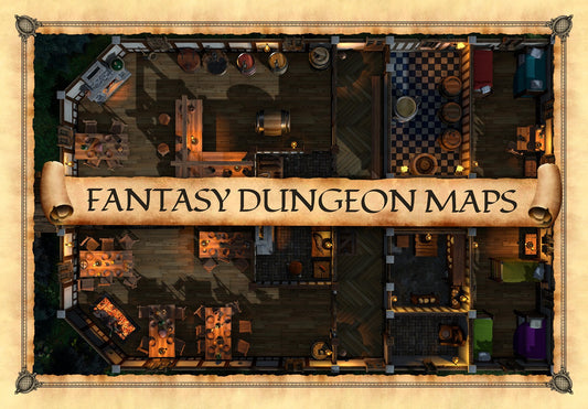 The Hearthstone Tavern - Fantasy Battle Map for DnD & TTRPGs